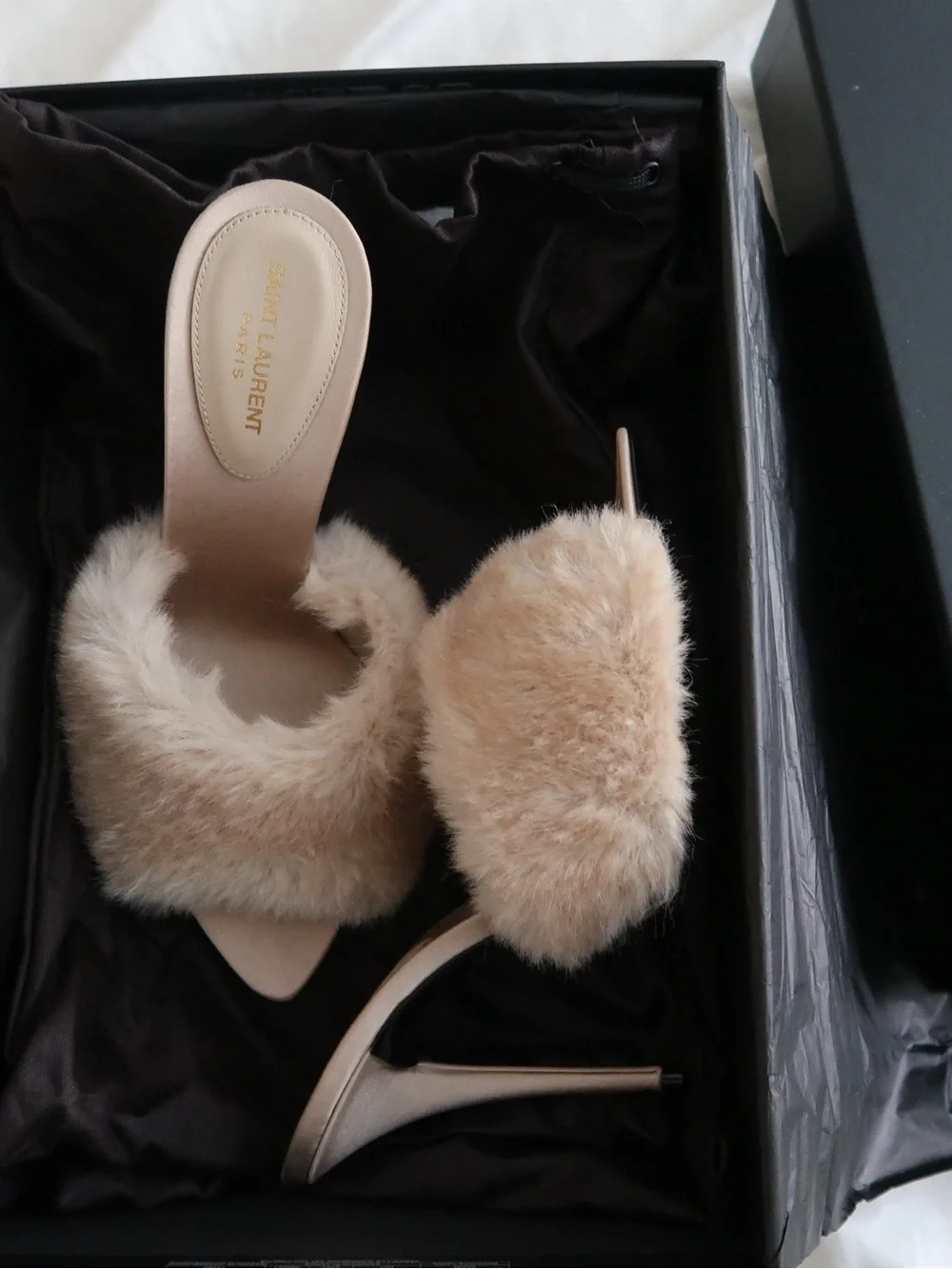 Saint Laurent La 16 Faux Fur mules - Picture 4 of 4